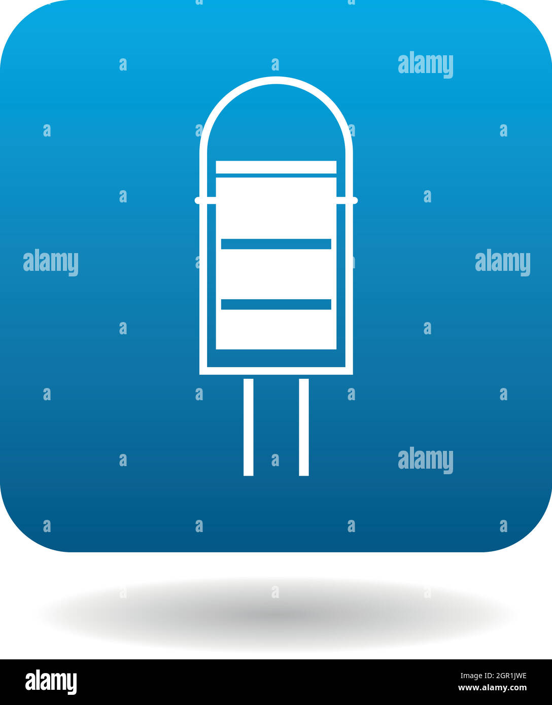 Outdoor bin icon in simple style Stock Vector Image & Art - Alamy