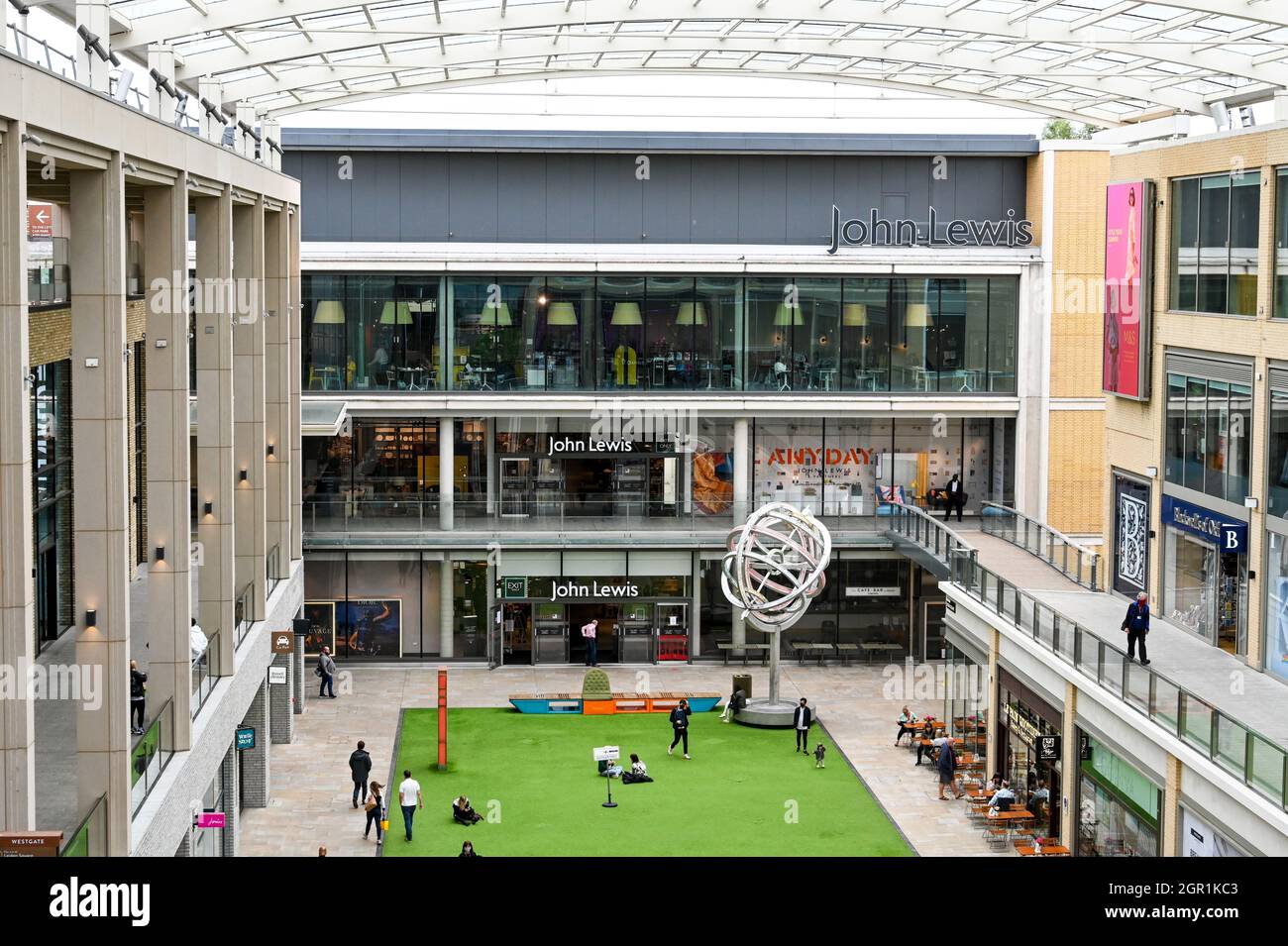 Oxford, England June 2021 Exterior view of the John Lewis Partnership department store in the