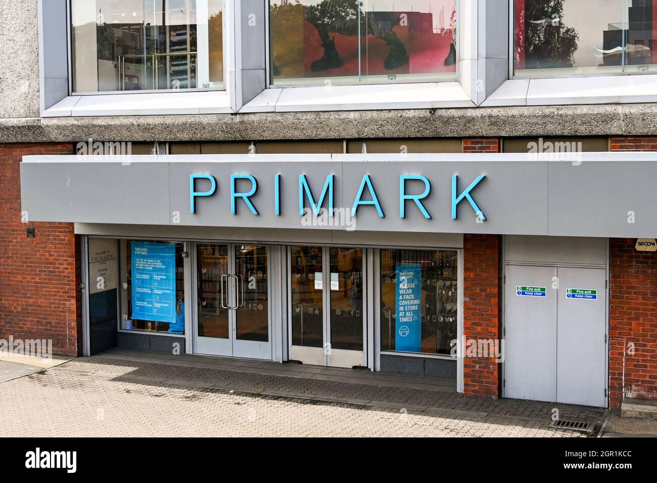 Poole, Dorset, England June 2021 Entrance to the branch of Primark