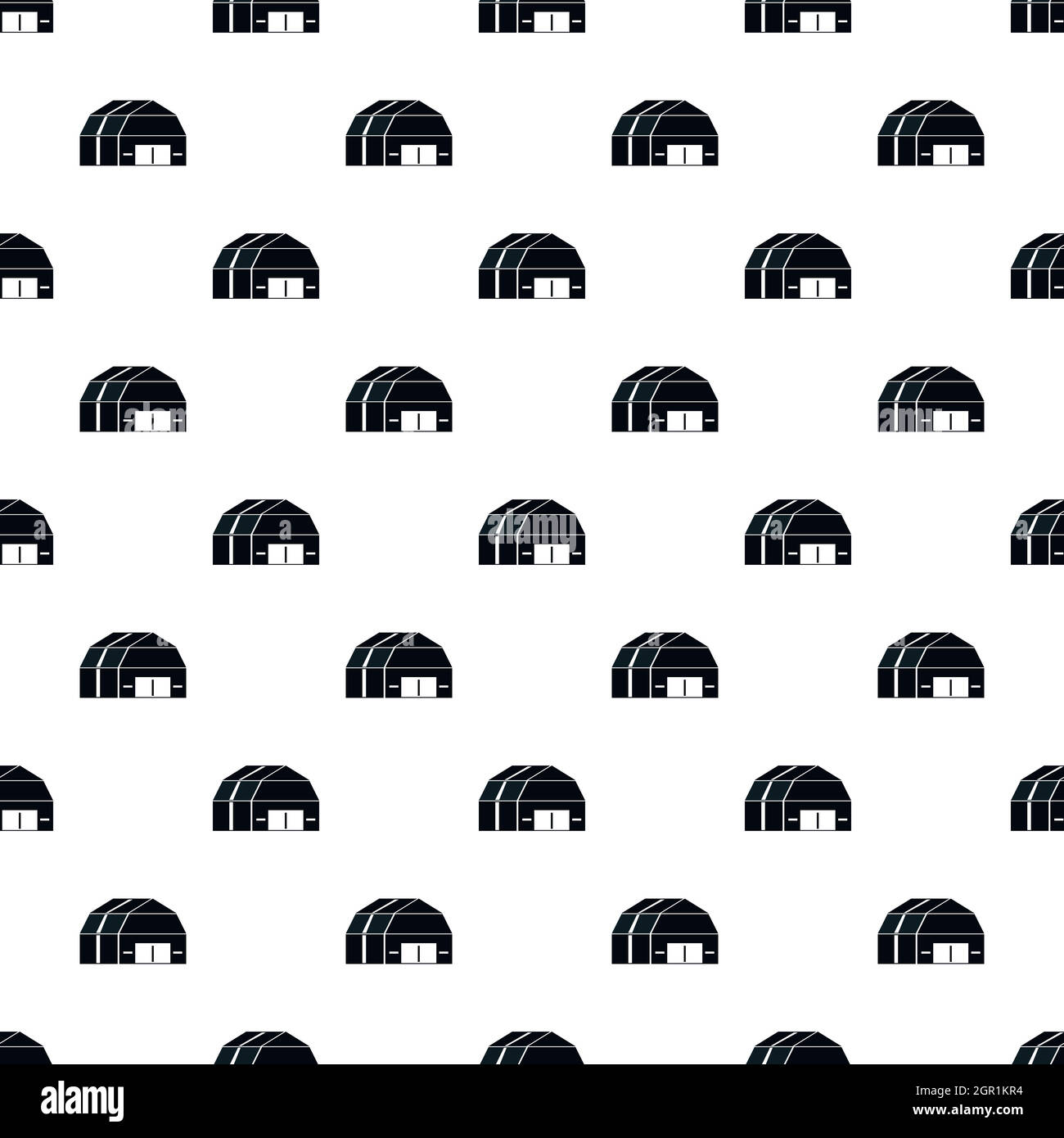 Garage storage pattern, simple style Stock Vector