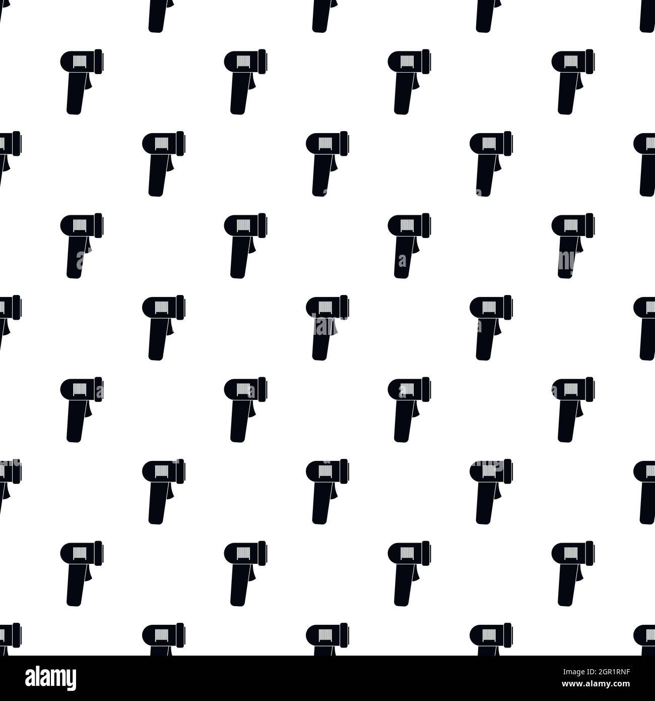 Barcode scanner pattern, simple style Stock Vector