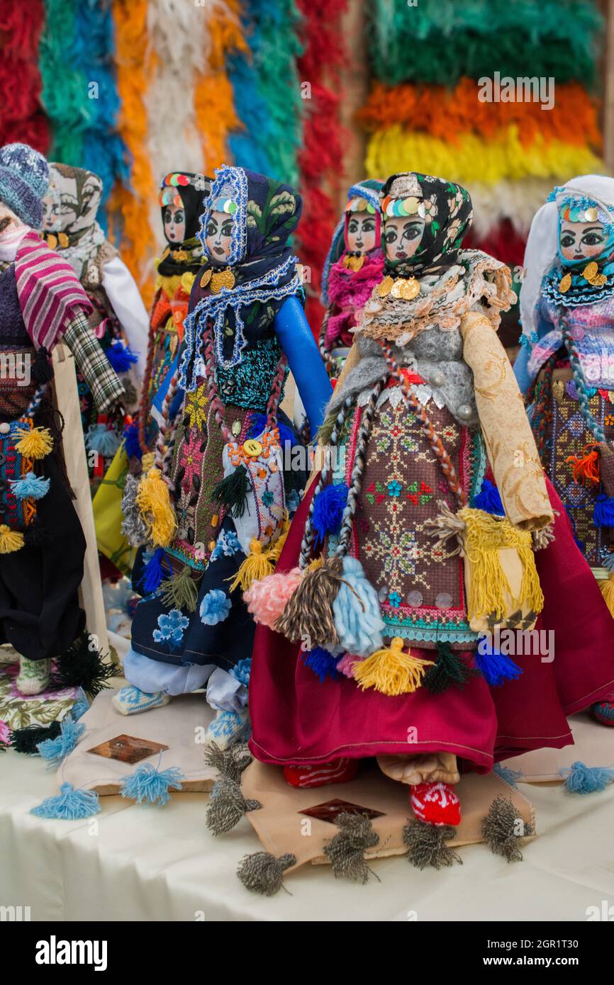 Multi Colored Souvenir For Sale At Store Stock Photo Alamy