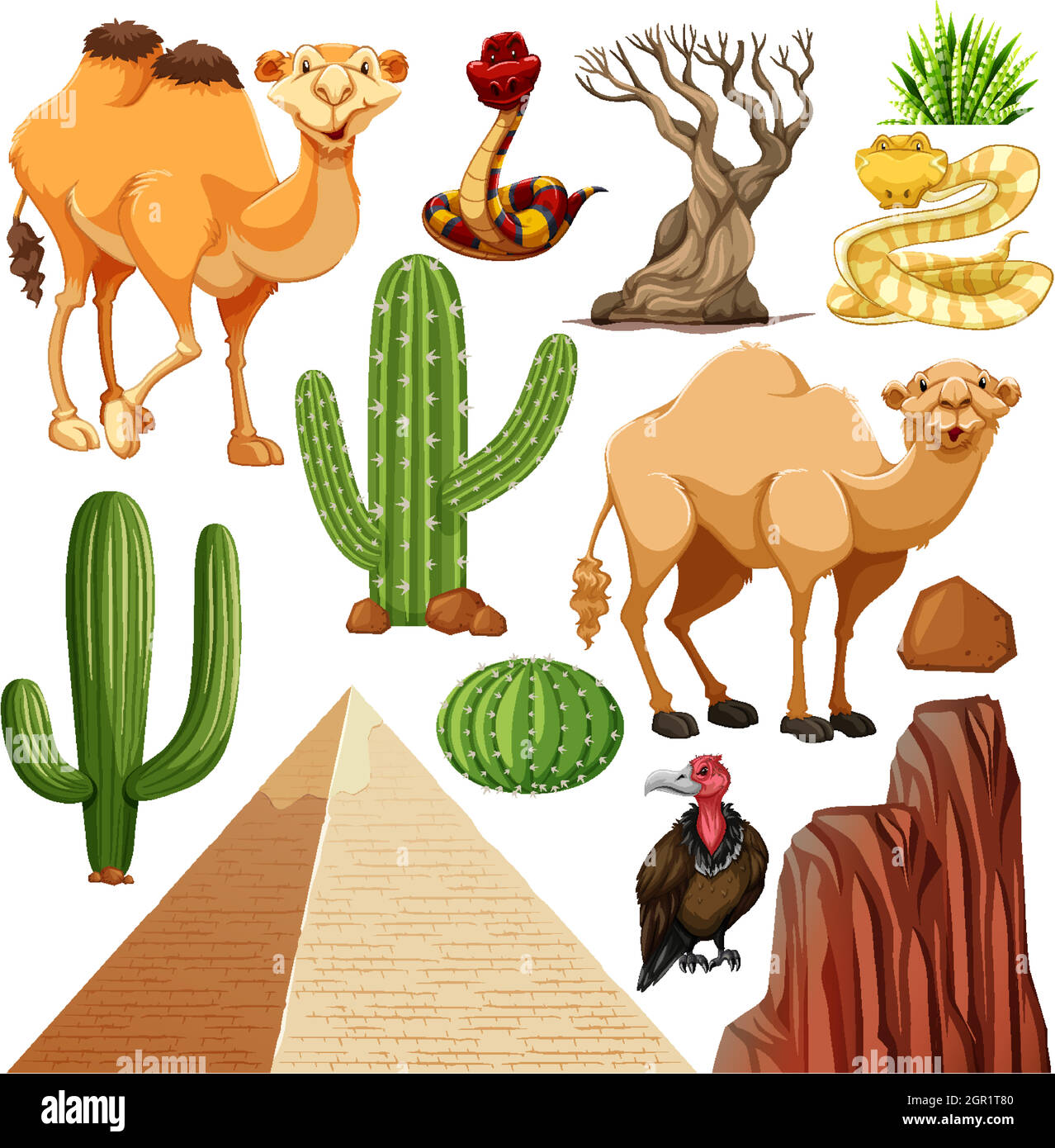 Set Of Cute Desert Animal And Nature Stock Vector Image Art Alamy set-of-cute-desert-animal-and-nature-stock-vector-image-art-alamy