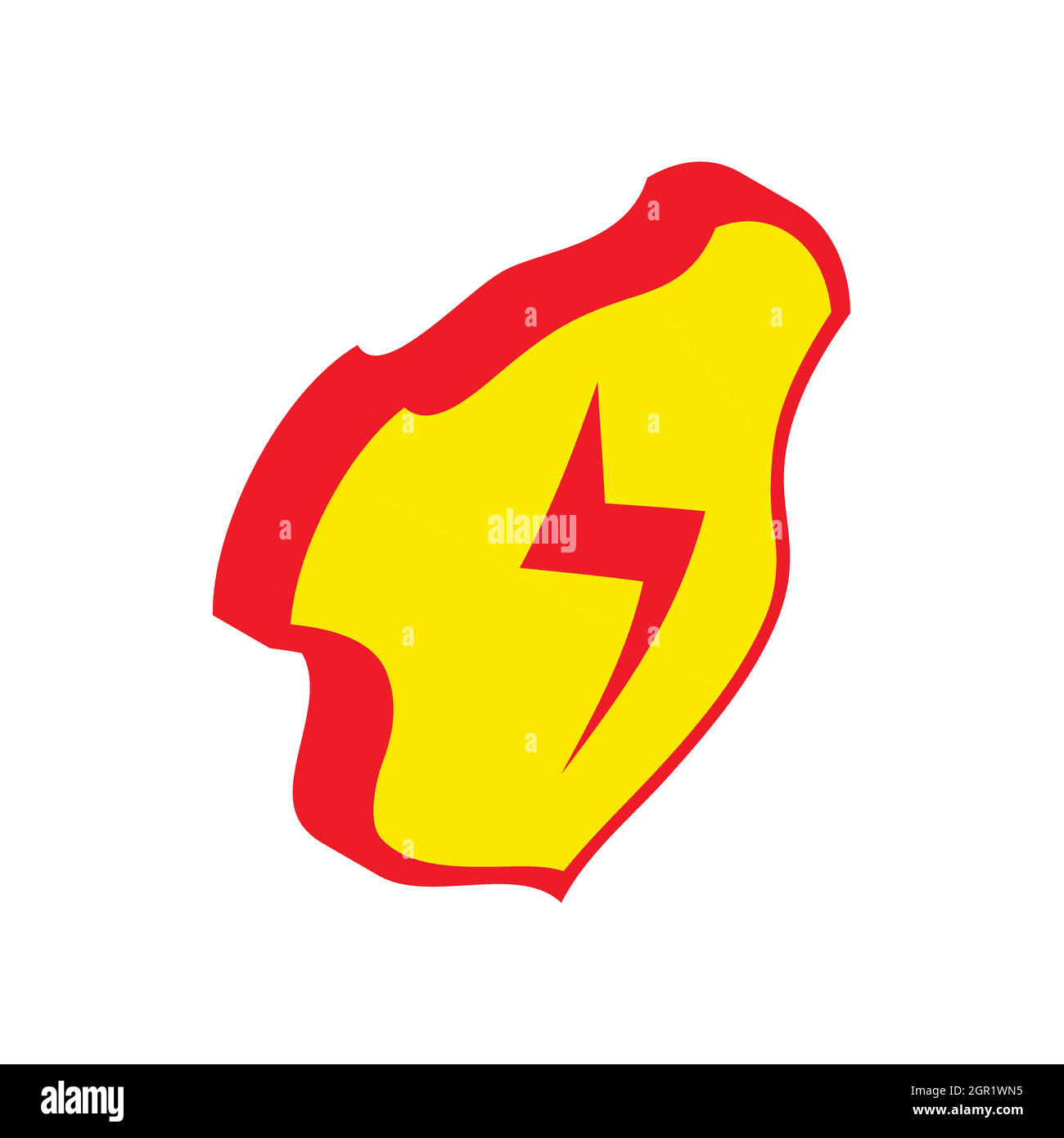 Shield with lighting icon, isometric 3d style Stock Vector