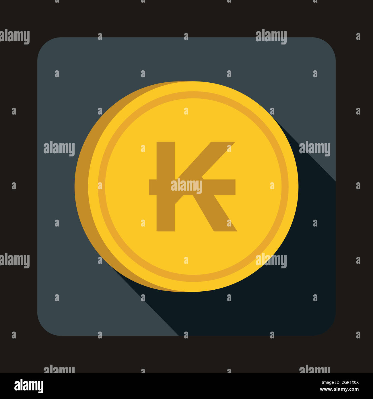 Coin Lao Kip icon, flat style Stock Vector Image & Art - Alamy