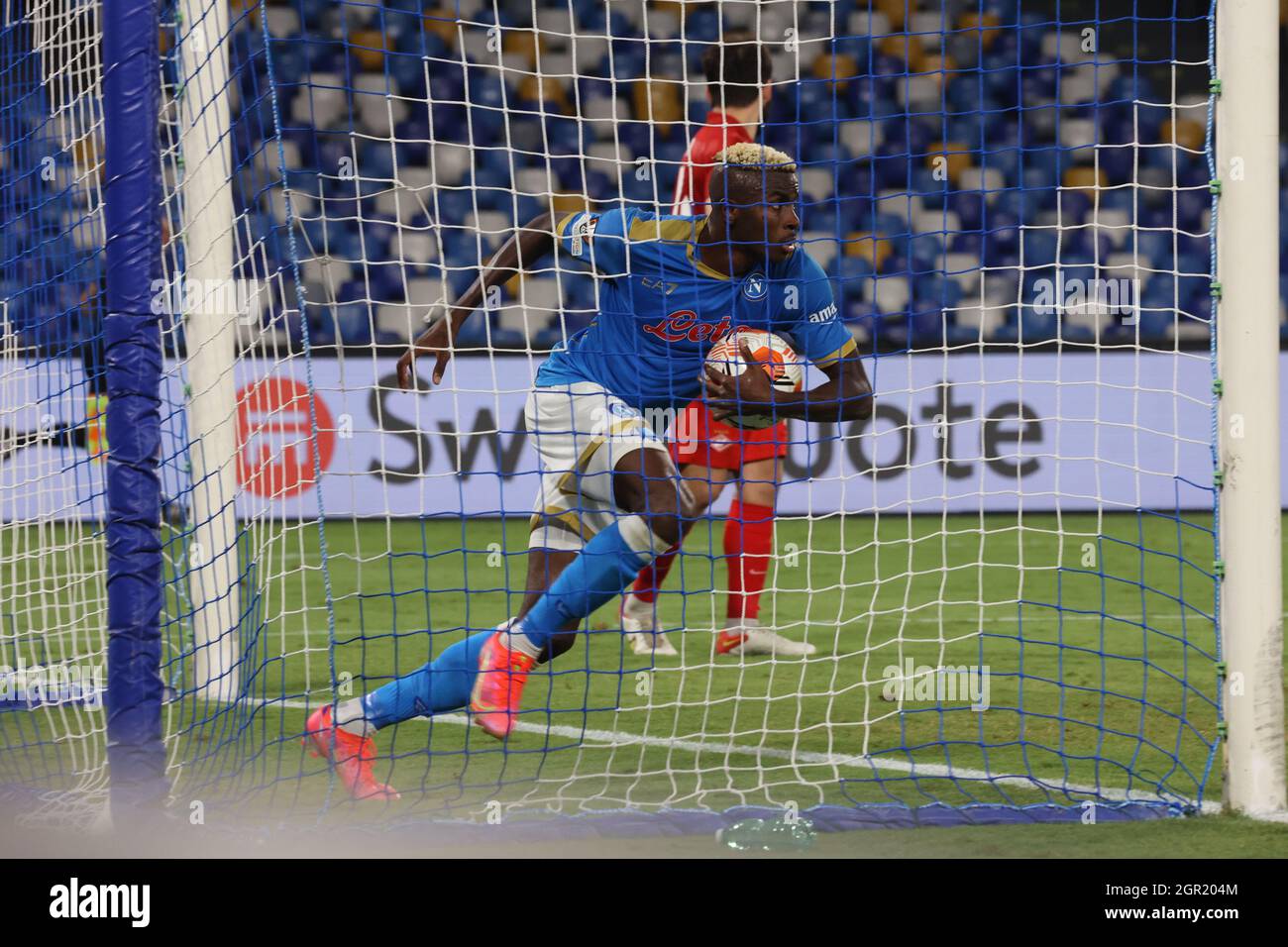 Naples, Campania, Italy. 30th Sep, 2021. During the Europa League Football match SSC Napoli vs FC Spartak Mosca on September 30, 2021 at the Diego Armando Maradona stadium in Naples.In picture: (Credit Image: © Fabio Sasso/ZUMA Press Wire) Stock Photo