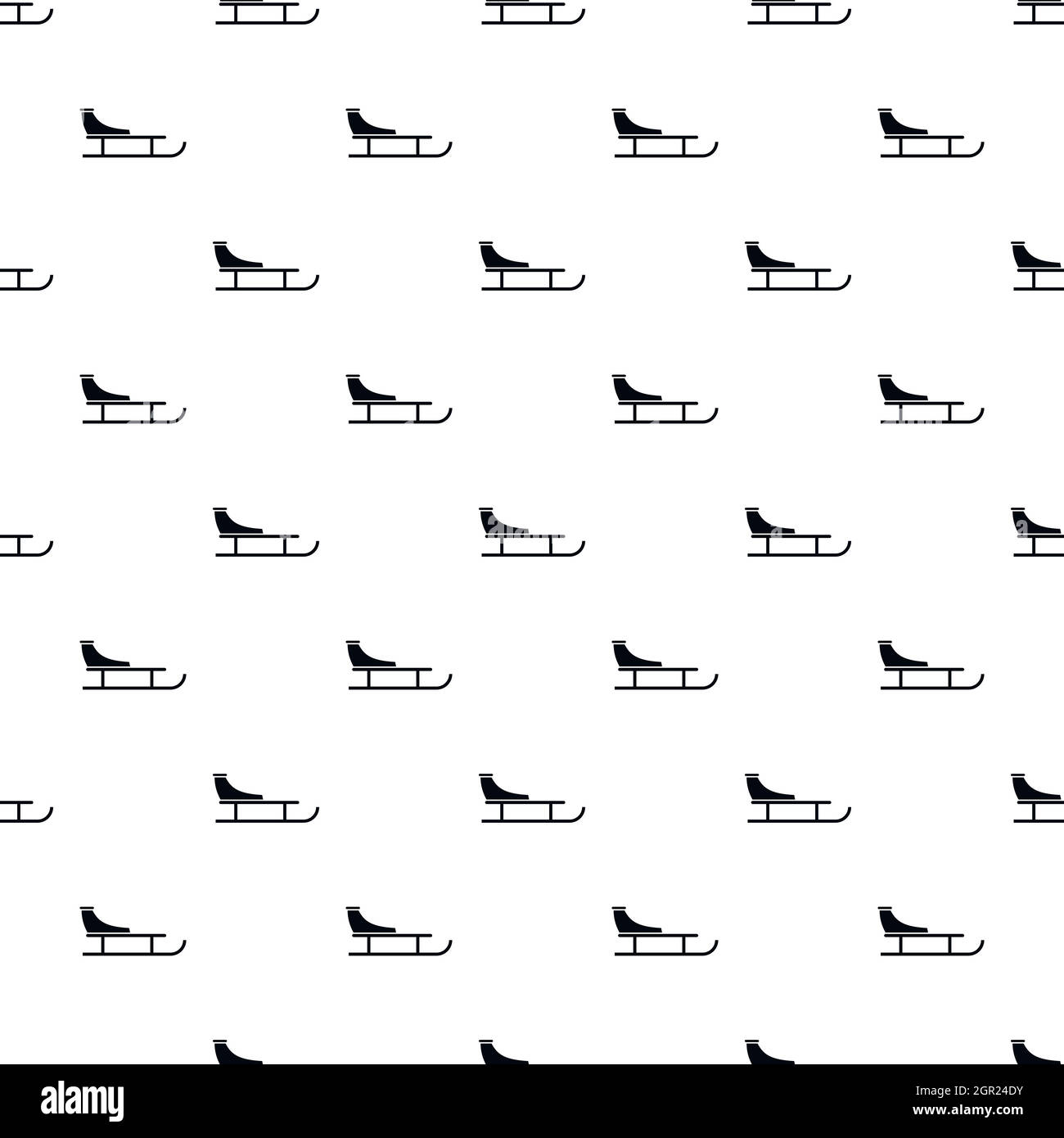 Sleigh pattern, simple style Stock Vector Image &amp; Art - Alamy
