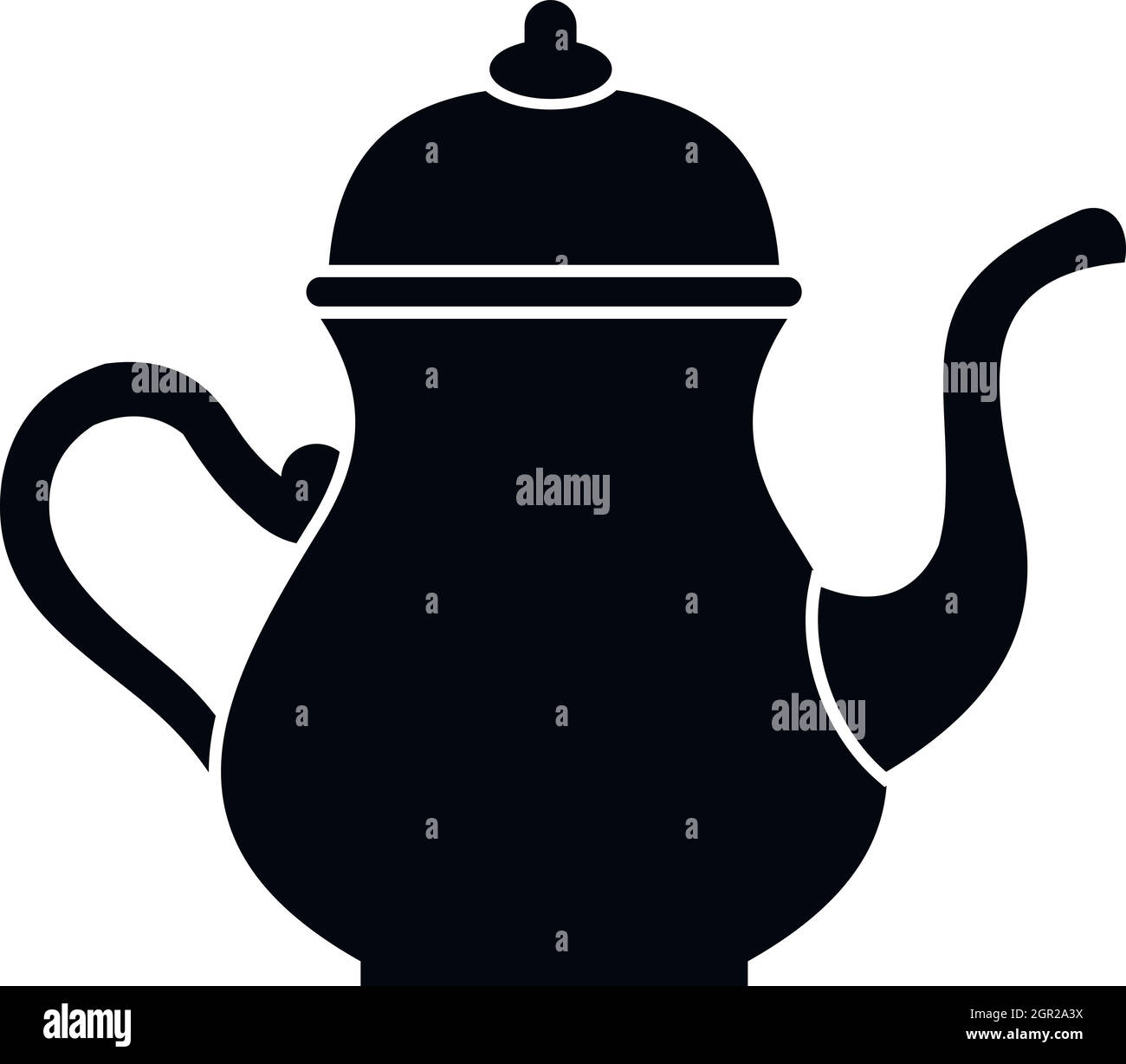 Traditional Turkish teapot icon, simple style Stock Vector Image & Art ...