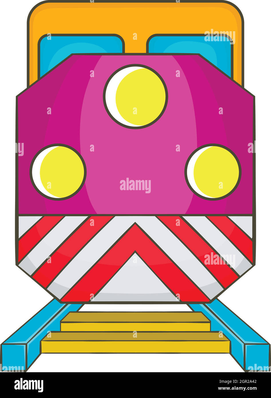 Train locomotive transportation railway icon Stock Vector