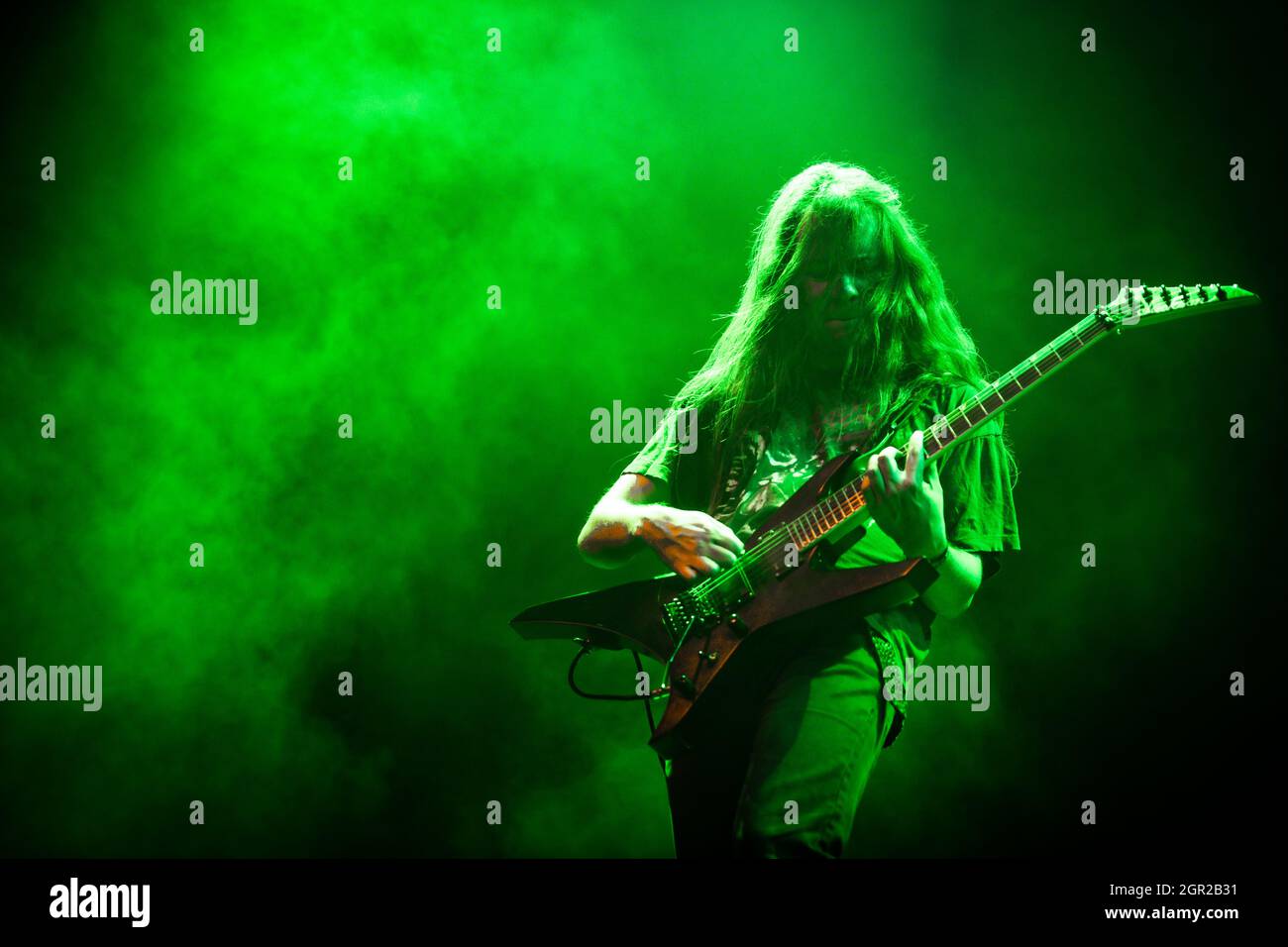 Copenhagen, Denmark. 17th, September 2021. The Danish black metal Solbrud performs a live concert at Amager Bio during Copenhagen Metal Fest (Photo credit: Gonzales - Nikolaj Bransholm Stock Photo - Alamy