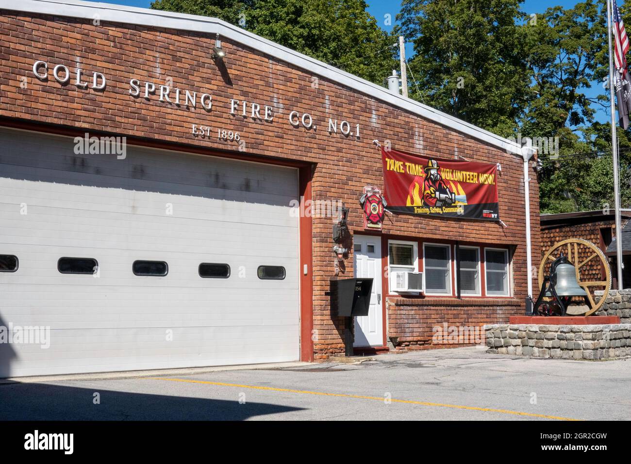 Cold Spring is an historic village located on the Hudson River in New York State, USA Stock Photo