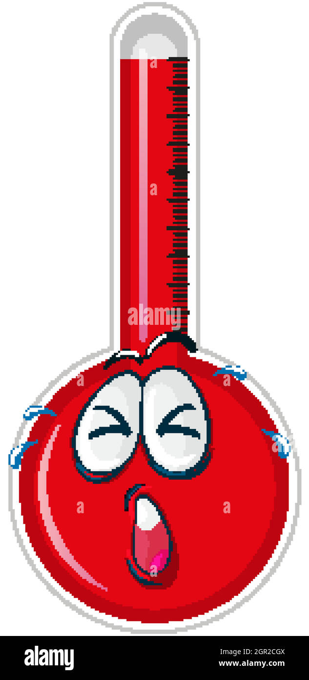 Thermometer with red liquid inside Stock Vector Image & Art Alamy