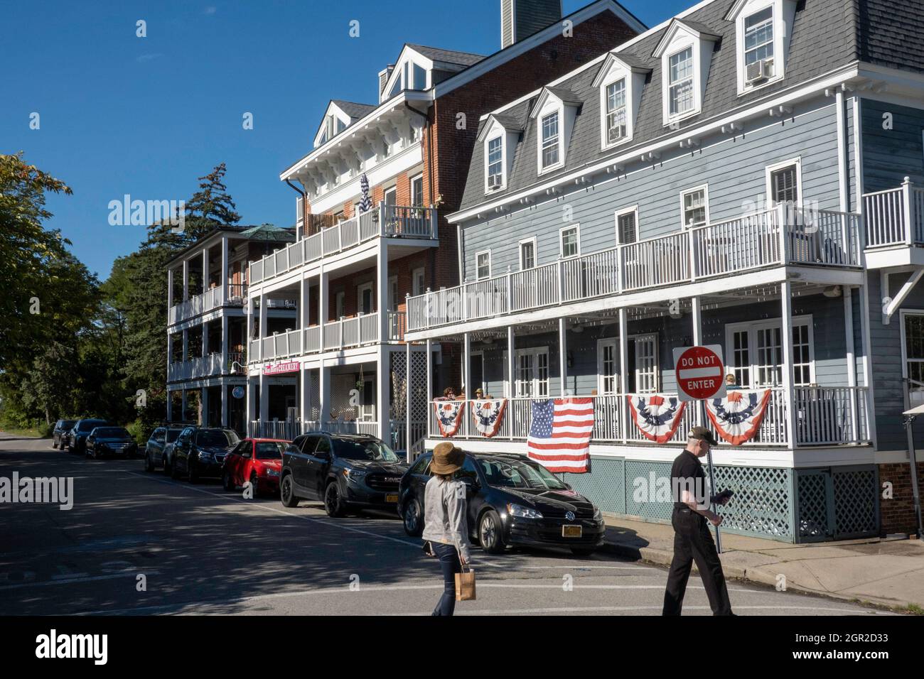 Cold Spring is an historic village located on the Hudson River in New York State, USA Stock Photo