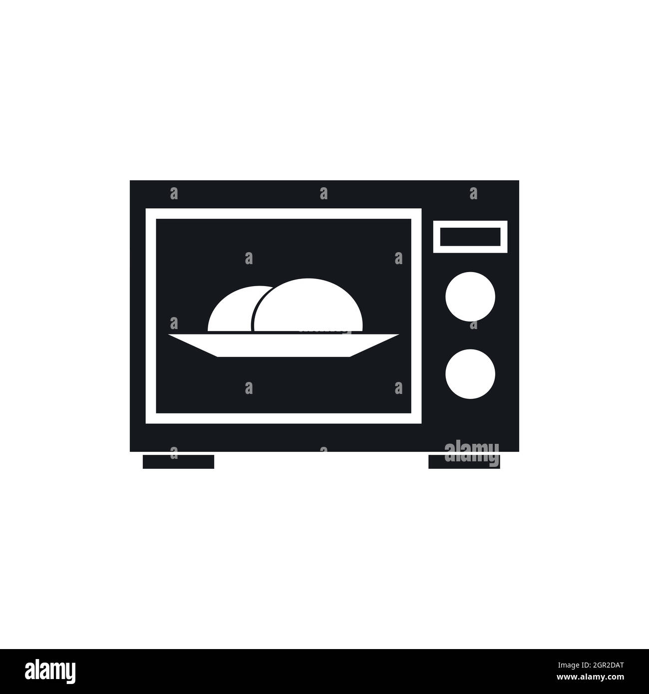 Microwave icon, simple style Stock Vector