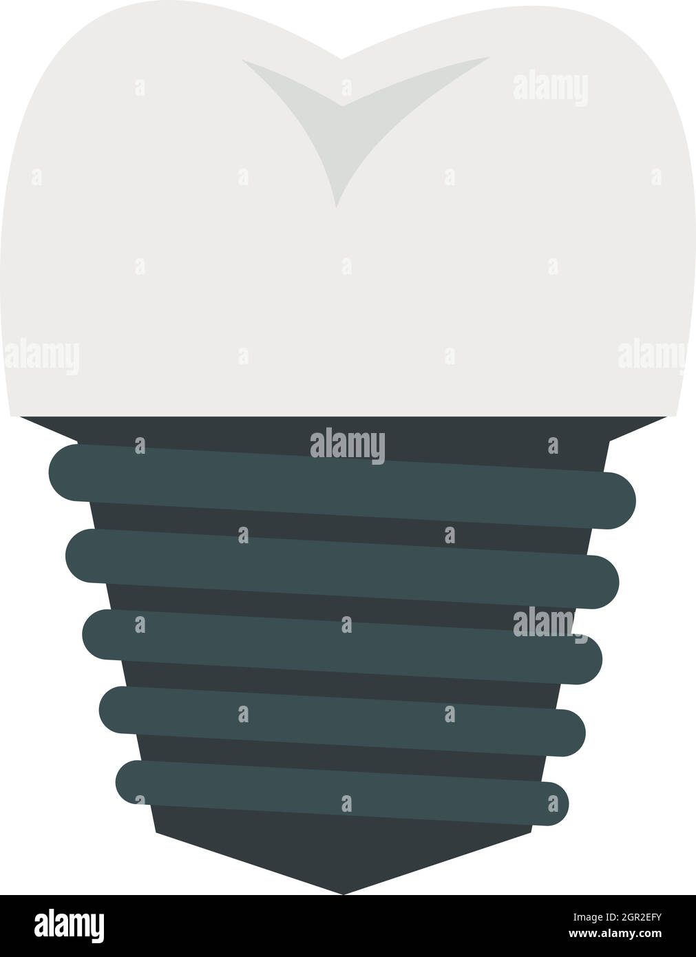 Screw tooth implant icon, flat style Stock Vector Image & Art - Alamy
