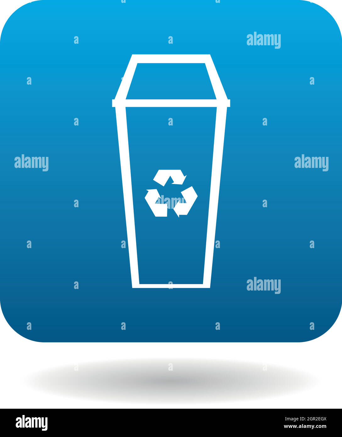 Recycle bin icon in simple style Stock Vector Image & Art - Alamy