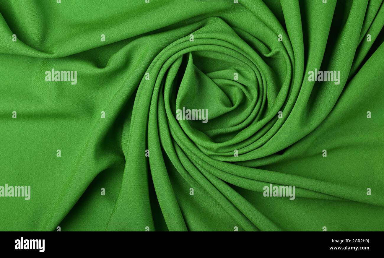Full Frame Shot Of Green Textile Stock Photo