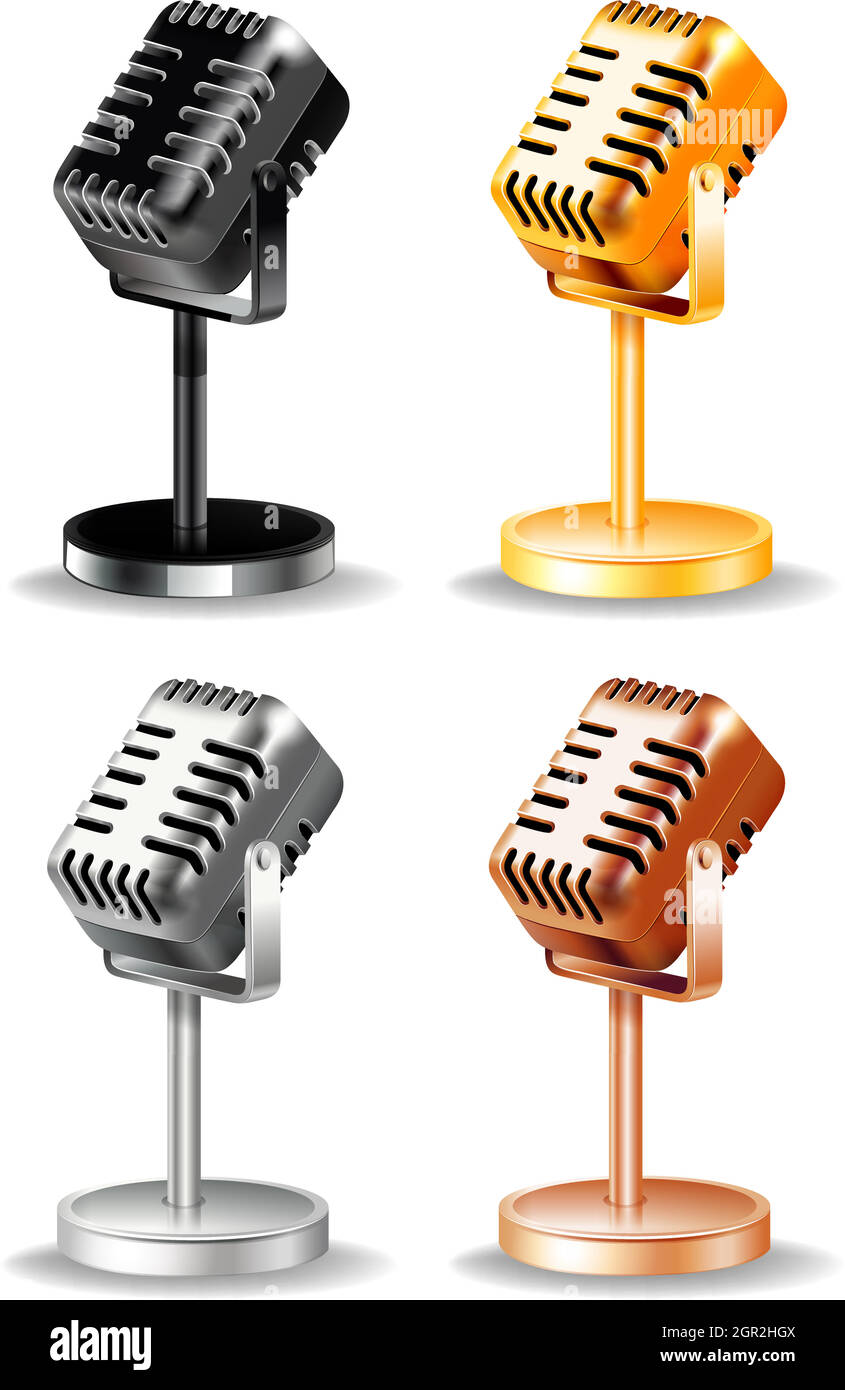 Microphones Stock Vector