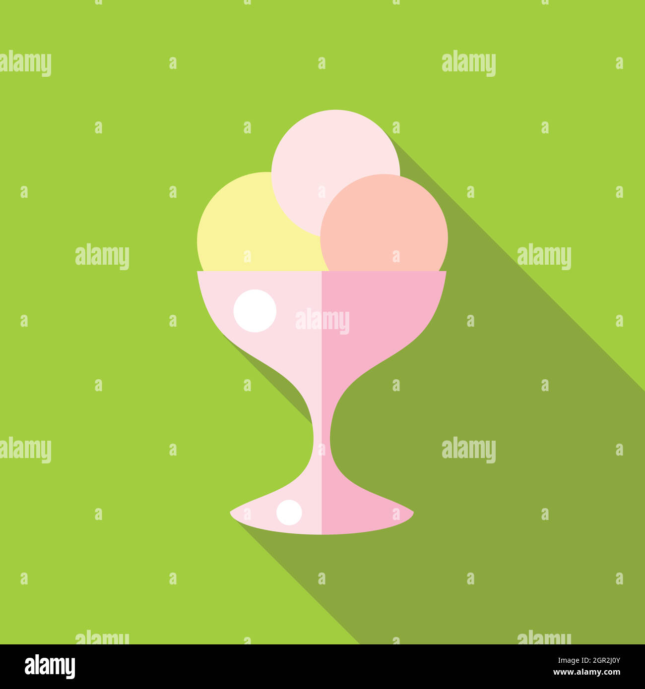 Ice cream icon, flat style Stock Vector Image & Art - Alamy