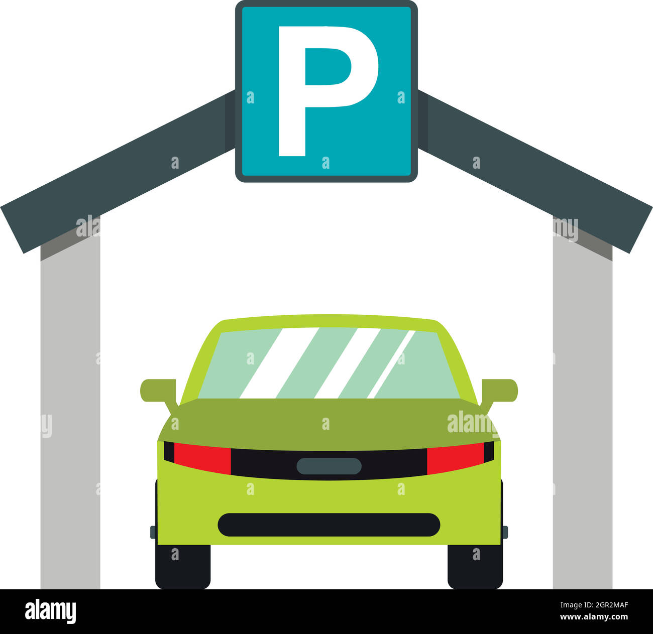 Car parking icon, flat style Stock Vector Image & Art - Alamy