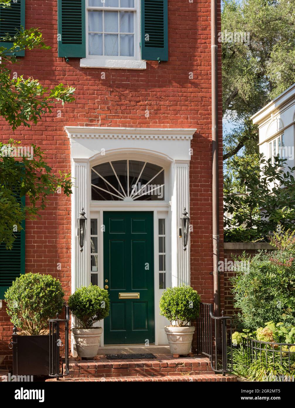 Washington DC - 13 August 2013: Townhouse that Jack Kennedy bought as a gift to Jackie after she gave birth to daughter Caroline in 1957. Stock Photo
