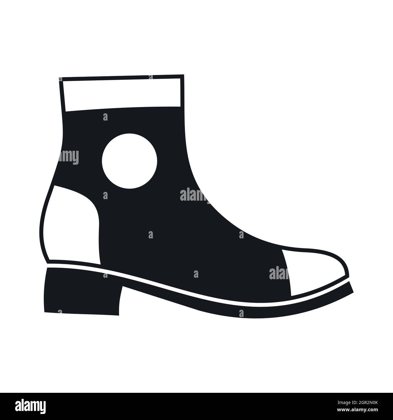Men boot icon, simple style Stock Vector
