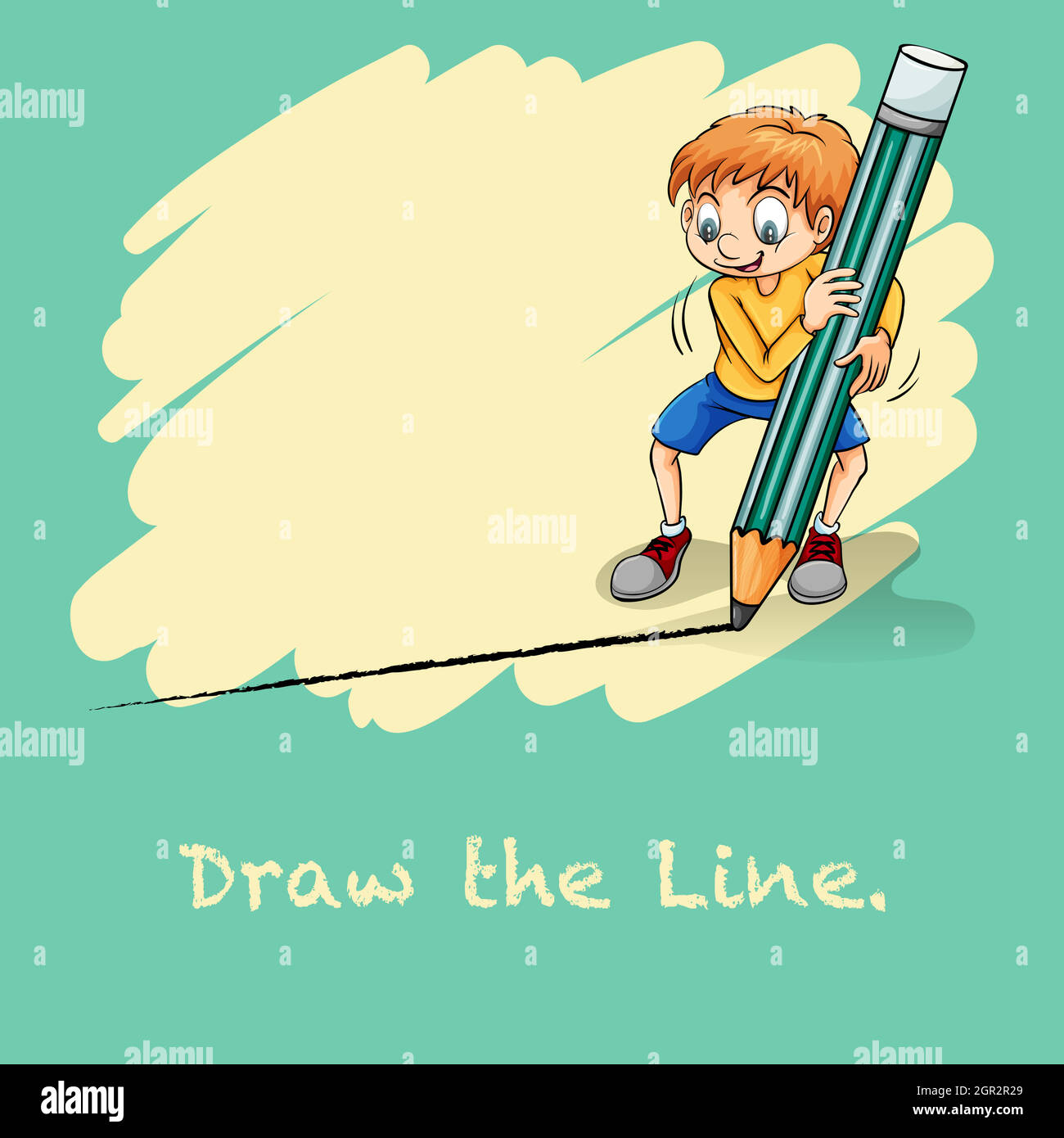 Draw the line Stock Vector Image & Art - Alamy