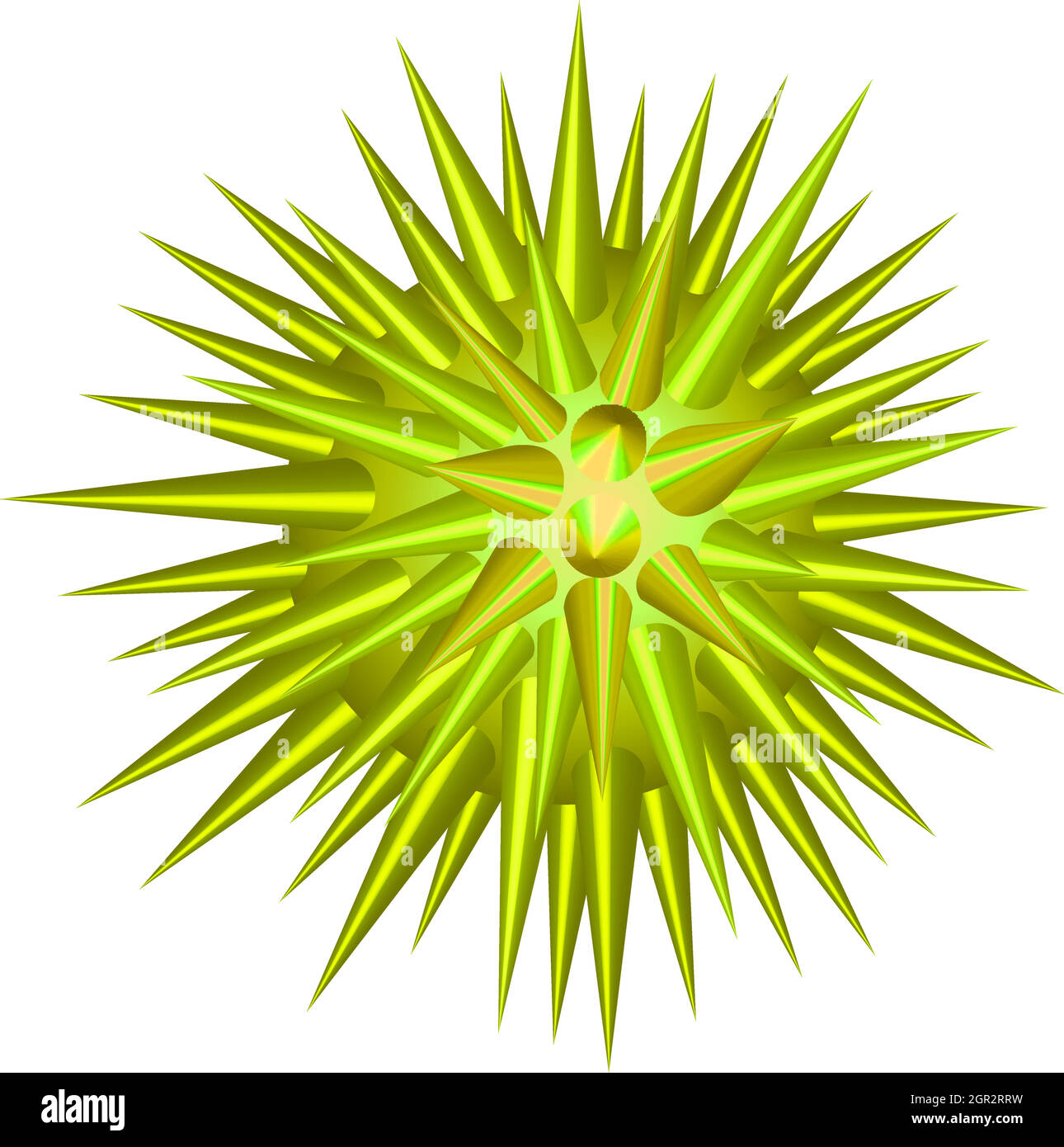 Spikes green Stock Vector Images Alamy