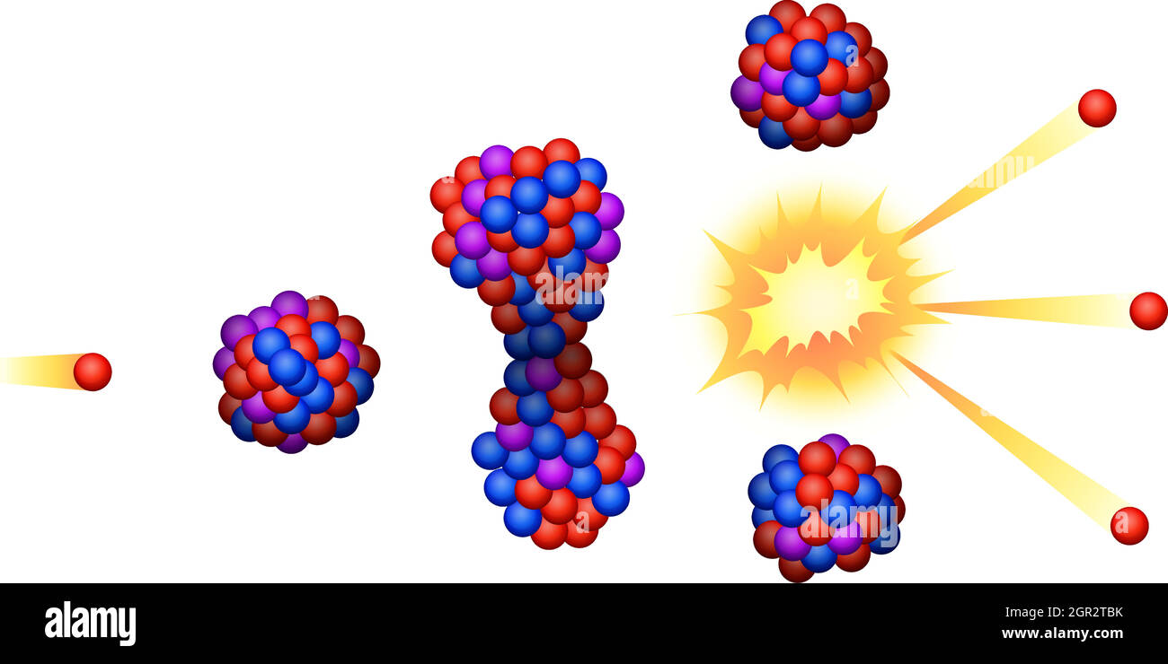 Nuclear Fission Stock Vector