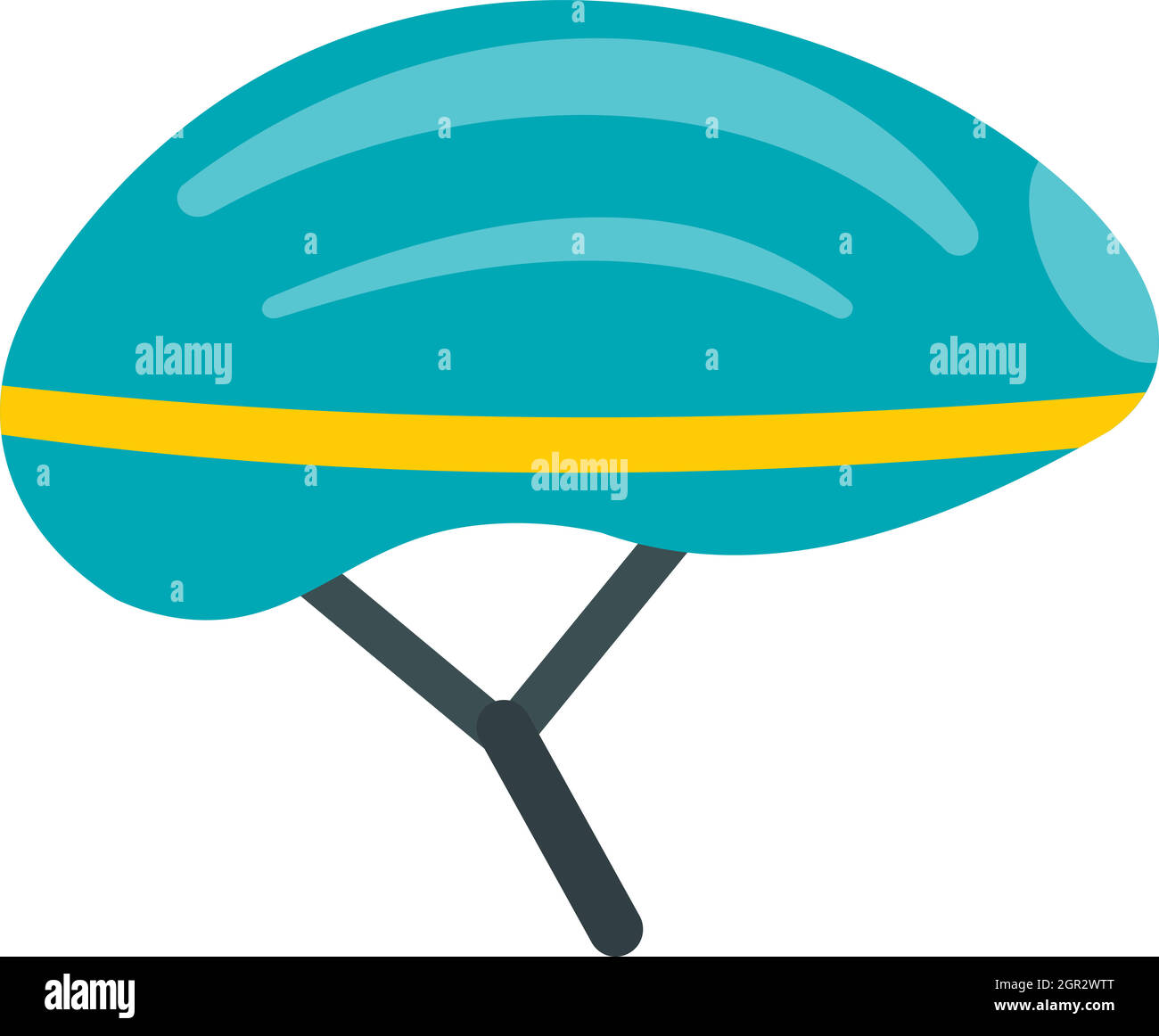 Bicycle helmet icon, flat style Stock Vector Image & Art Alamy