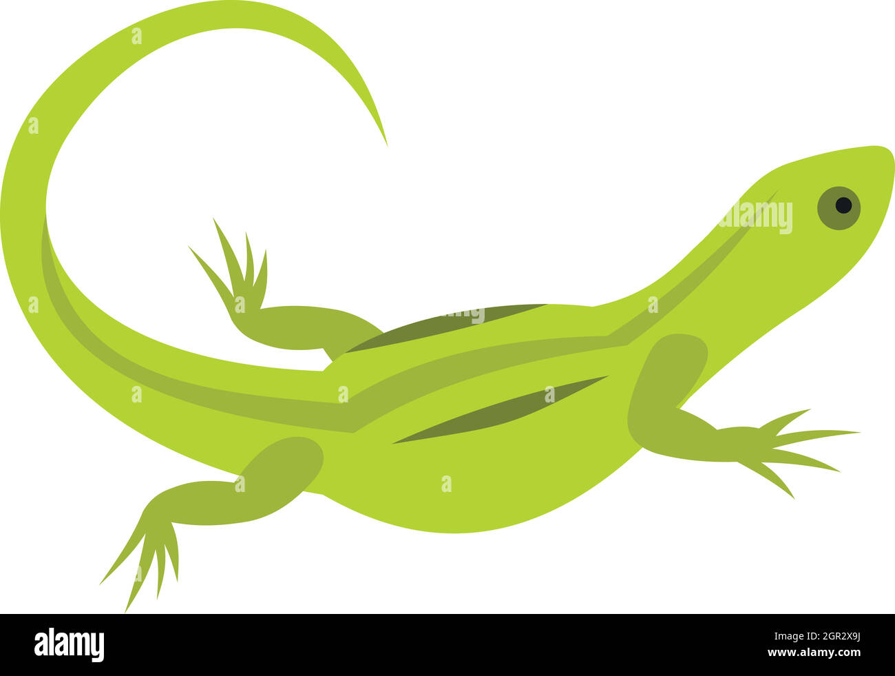 Lizard icon in flat style Stock Vector Image & Art - Alamy