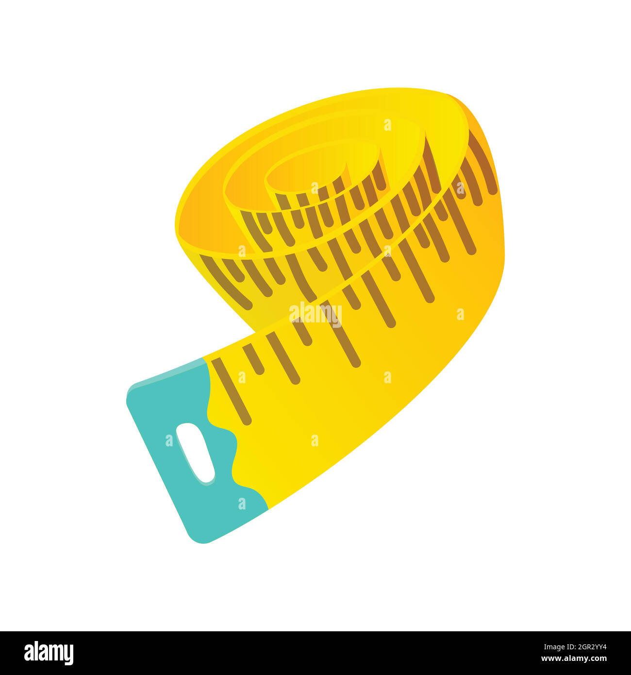 Measuring tape icon, cartoon style Stock Vector Image & Art Alamy