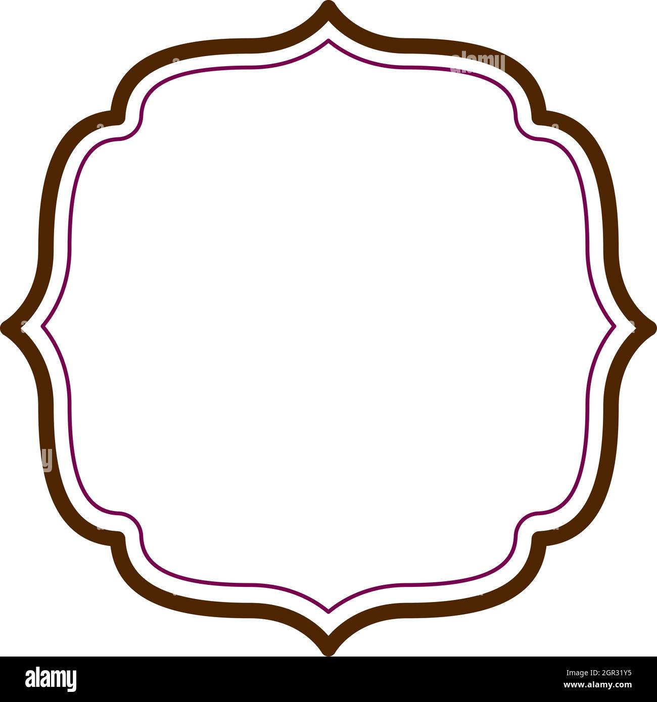 Vintage frame design with white background Stock Photo Alamy