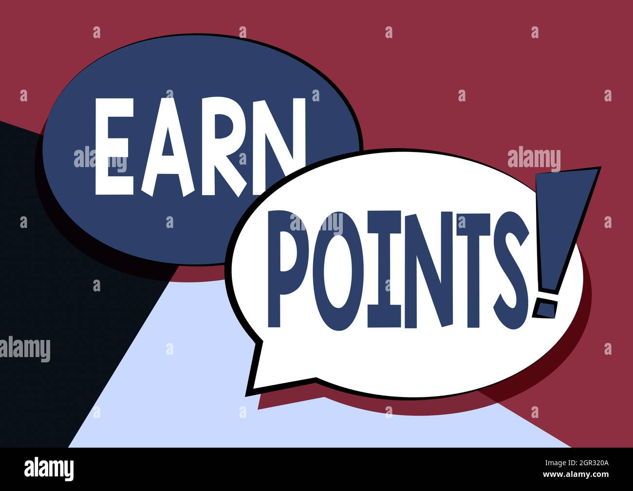 Writing displaying text Earn Points. Concept meaning collecting scores in  order qualify to win big prize Two Colorful Overlapping Speech Bubble Stock  Photo - Alamy