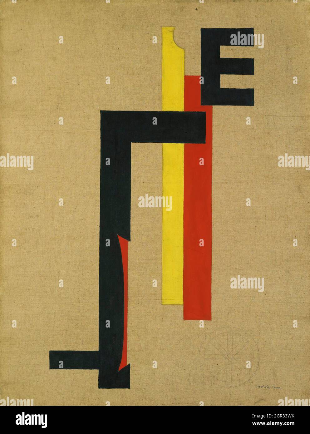 Art by László Moholy-Nagy, E-Bild (E Picture) (1921) Stock Photo
