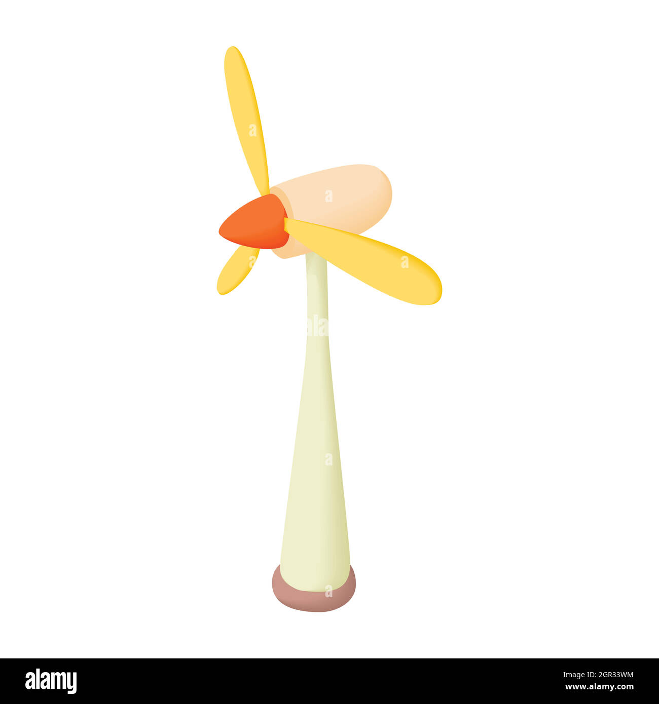 Wind turbine icon, cartoon style Stock Vector Image & Art - Alamy