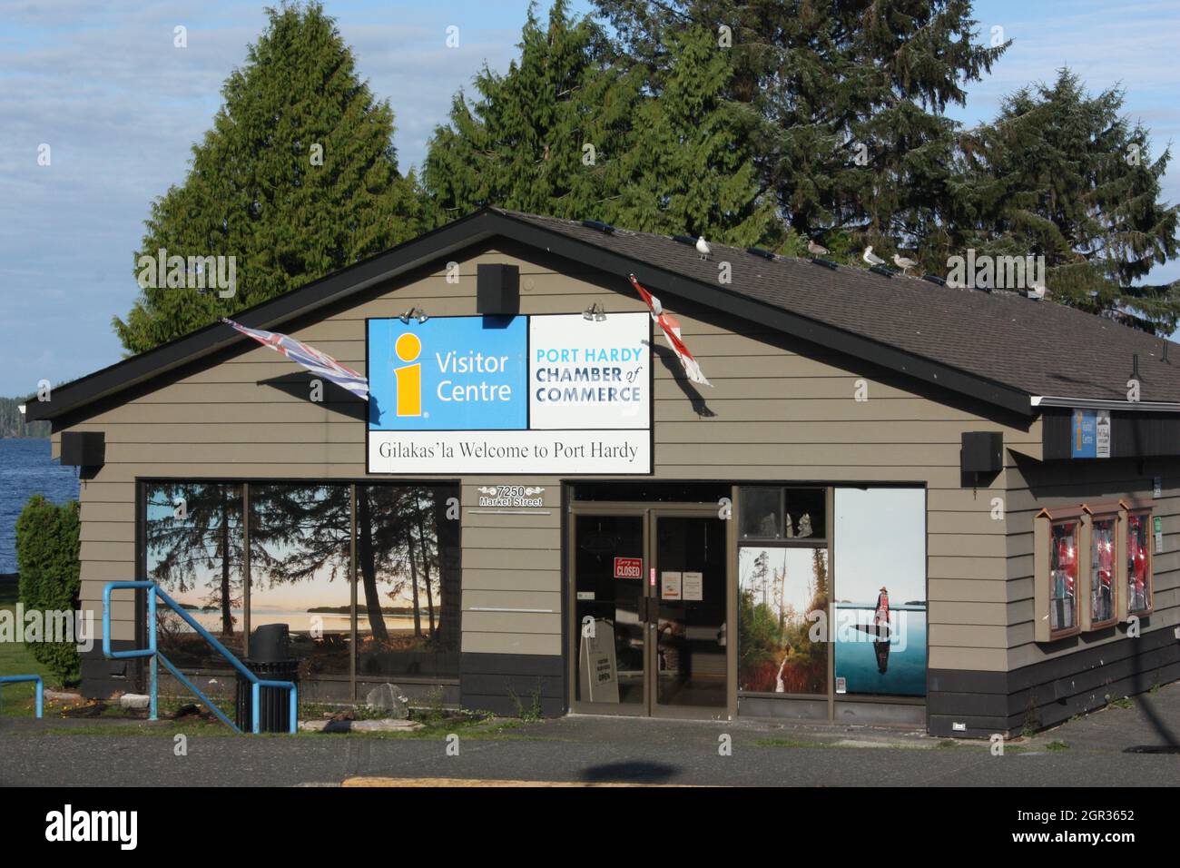 The visitor centre in Port Hardy, Vancouver Island Stock Photo Alamy