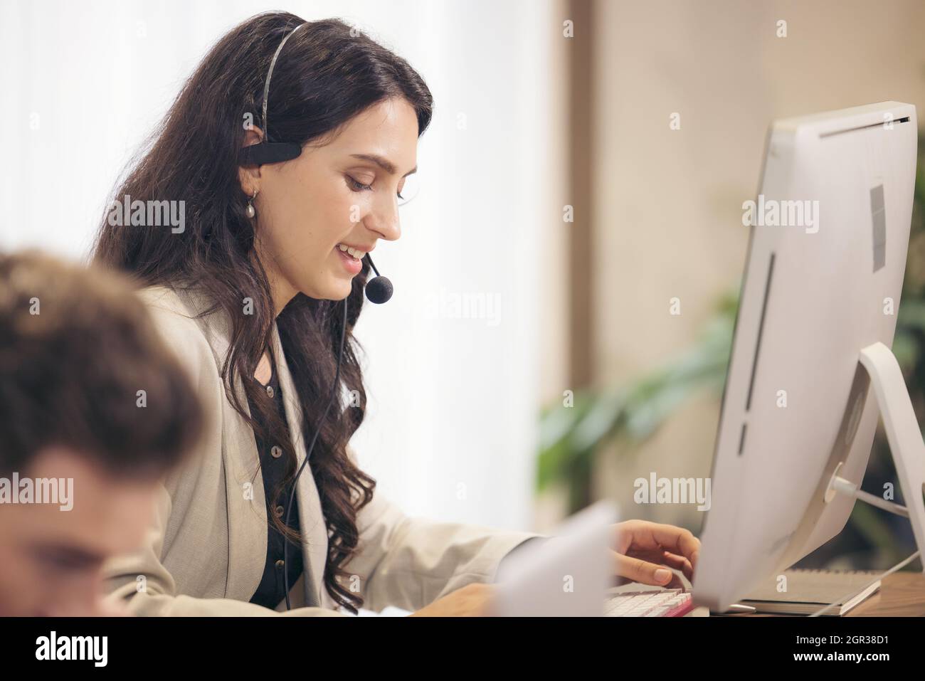 Multicultural Business People Working In A Call Center, Online