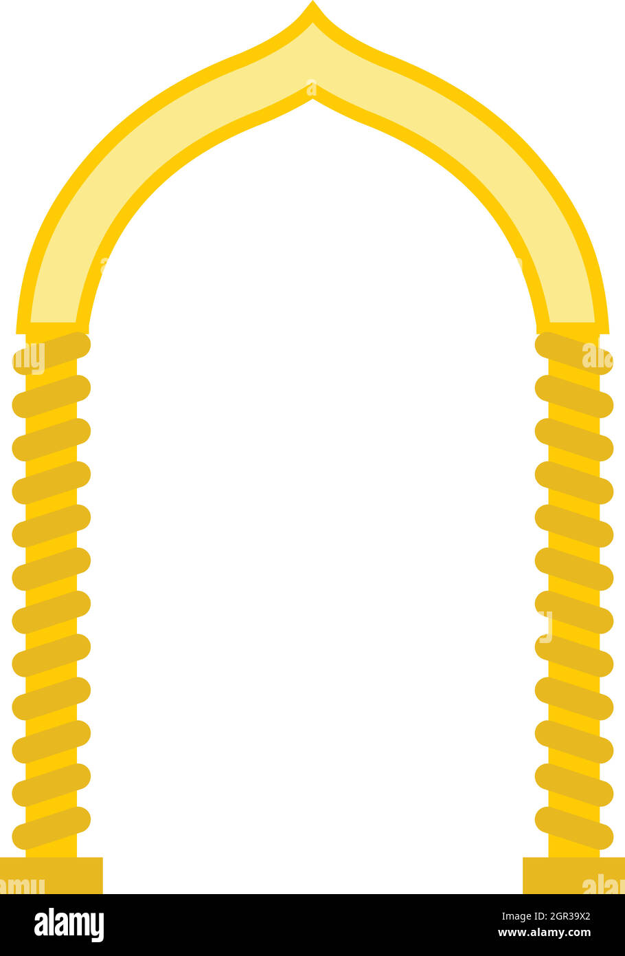 Islamic column and arch construction Stock Vector Images - Alamy