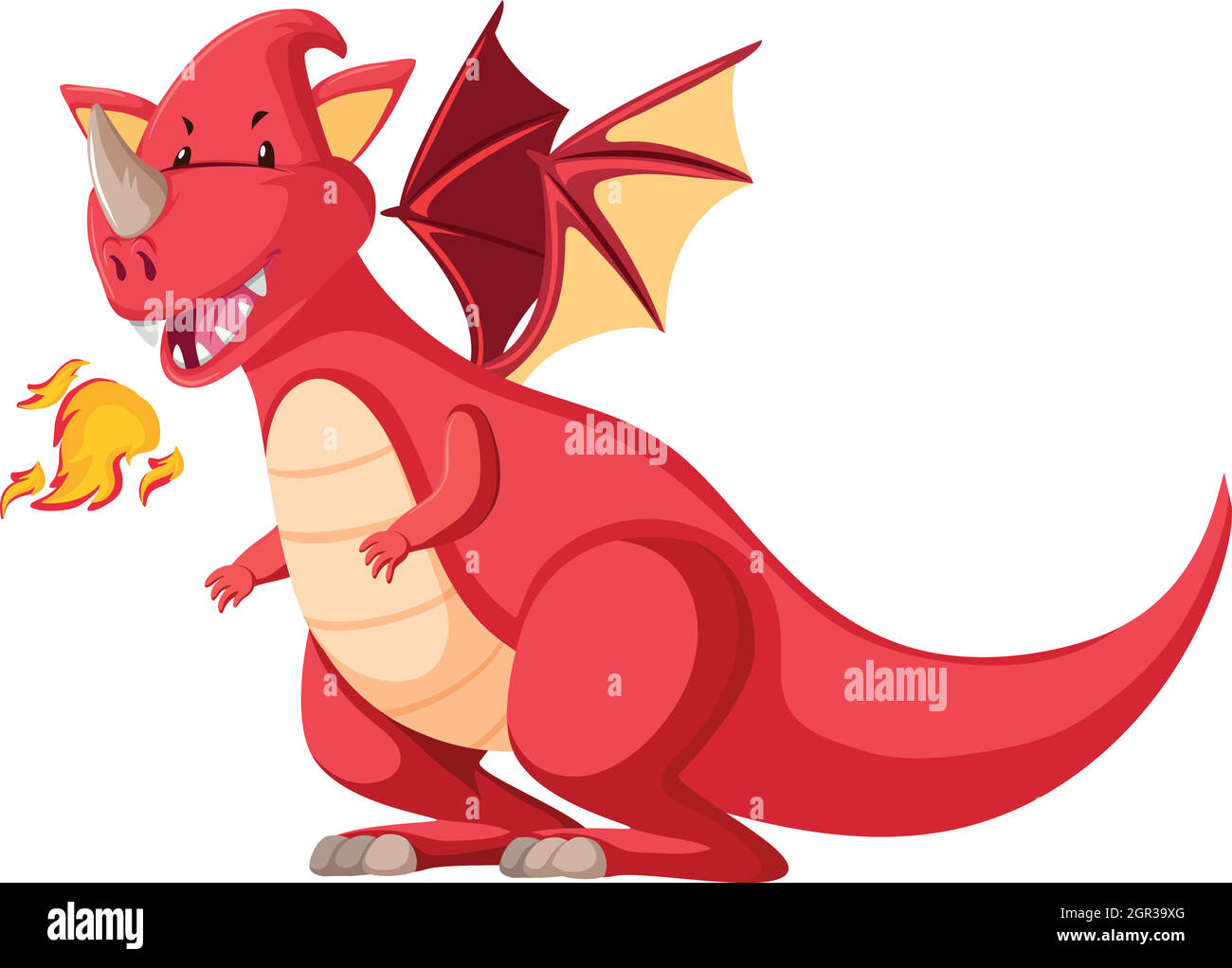 A red dragon character Stock Vector Image & Art Alamy
