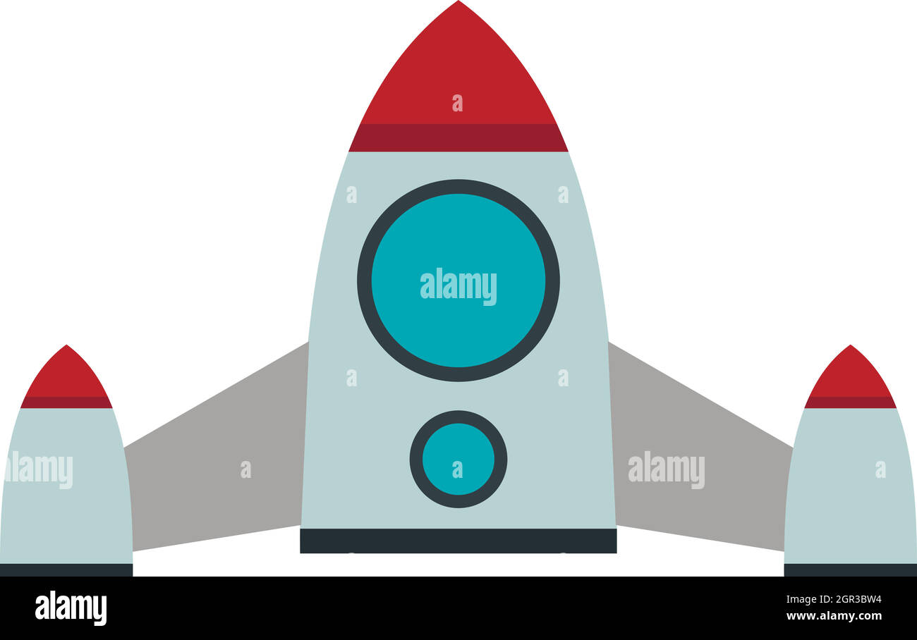 Space shuttle icon, flat style Stock Vector Image & Art - Alamy