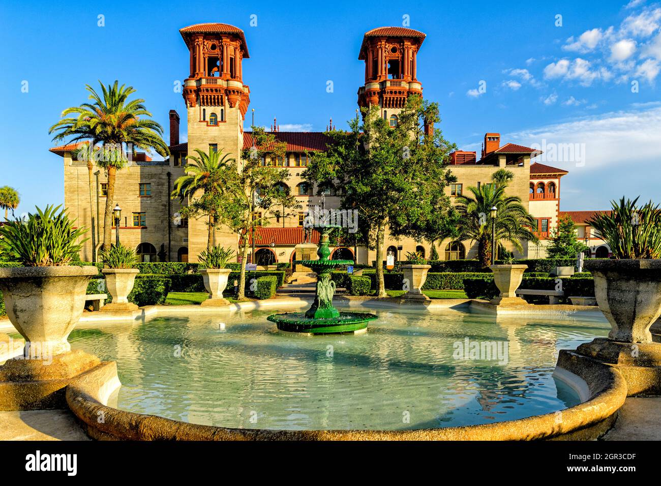 The Lightner Museum, formerly known as the Alcazar Hotel, built by Henry Flagler in St Augustine Florida Stock Photo