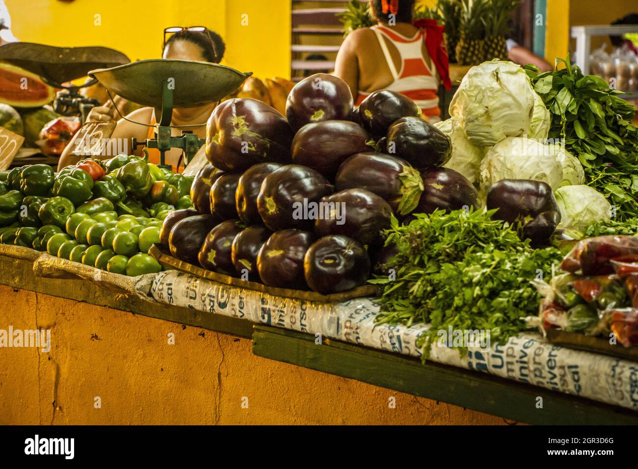 Agro market with its varieties of vegetables and fruits. Havana, Cuba