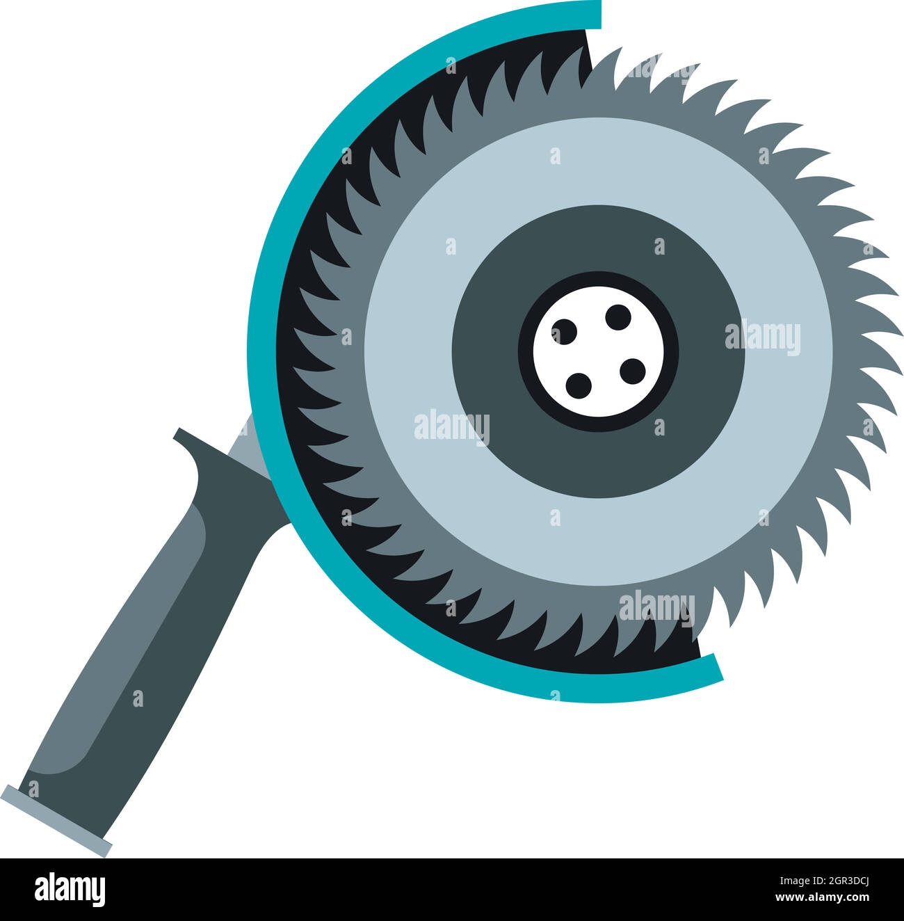 Circular saw icon, flat style Stock Vector Image & Art - Alamy