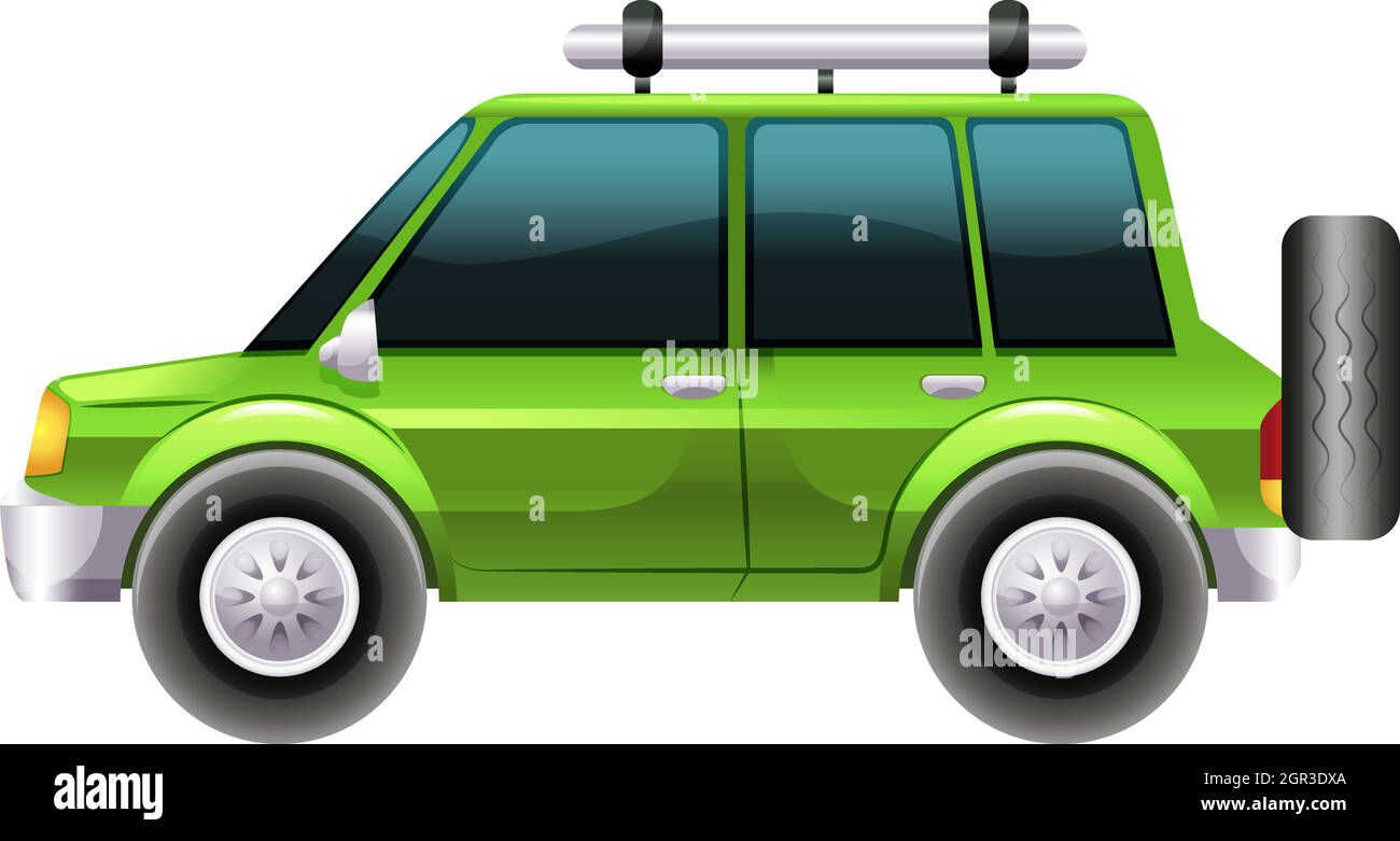 A green van Stock Vector