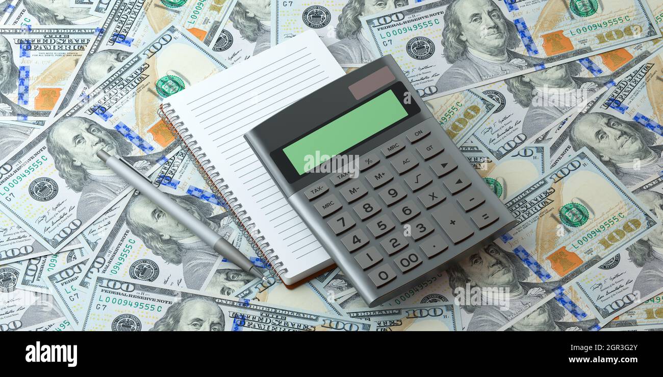 Coin,calculator,currency and buying concept Stock Photo Alamy