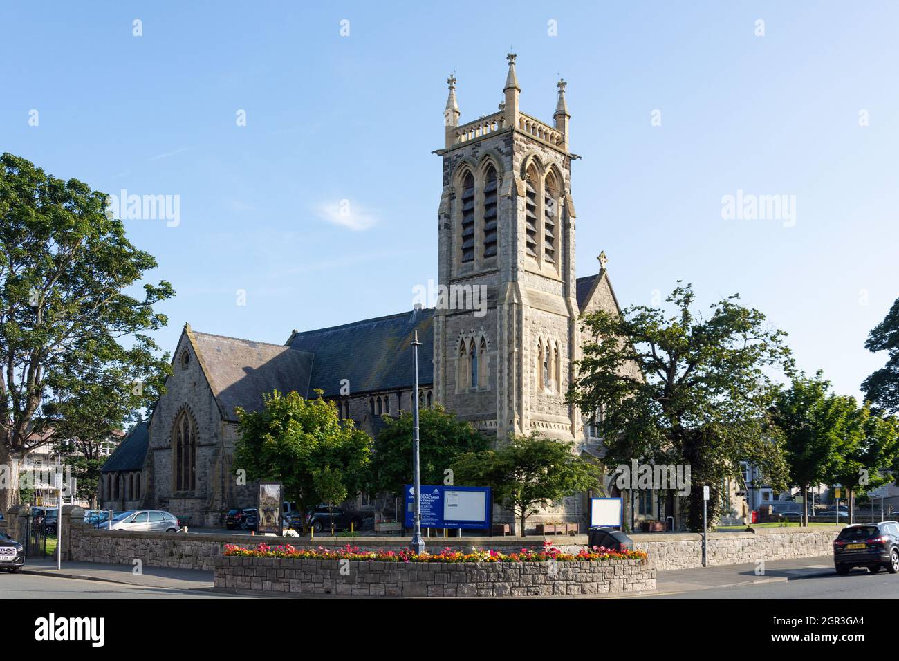Holy Trinity Church, Trinity Square, Llandudno, Conwy County Borough, Wales, United Kingdom Stock Photo