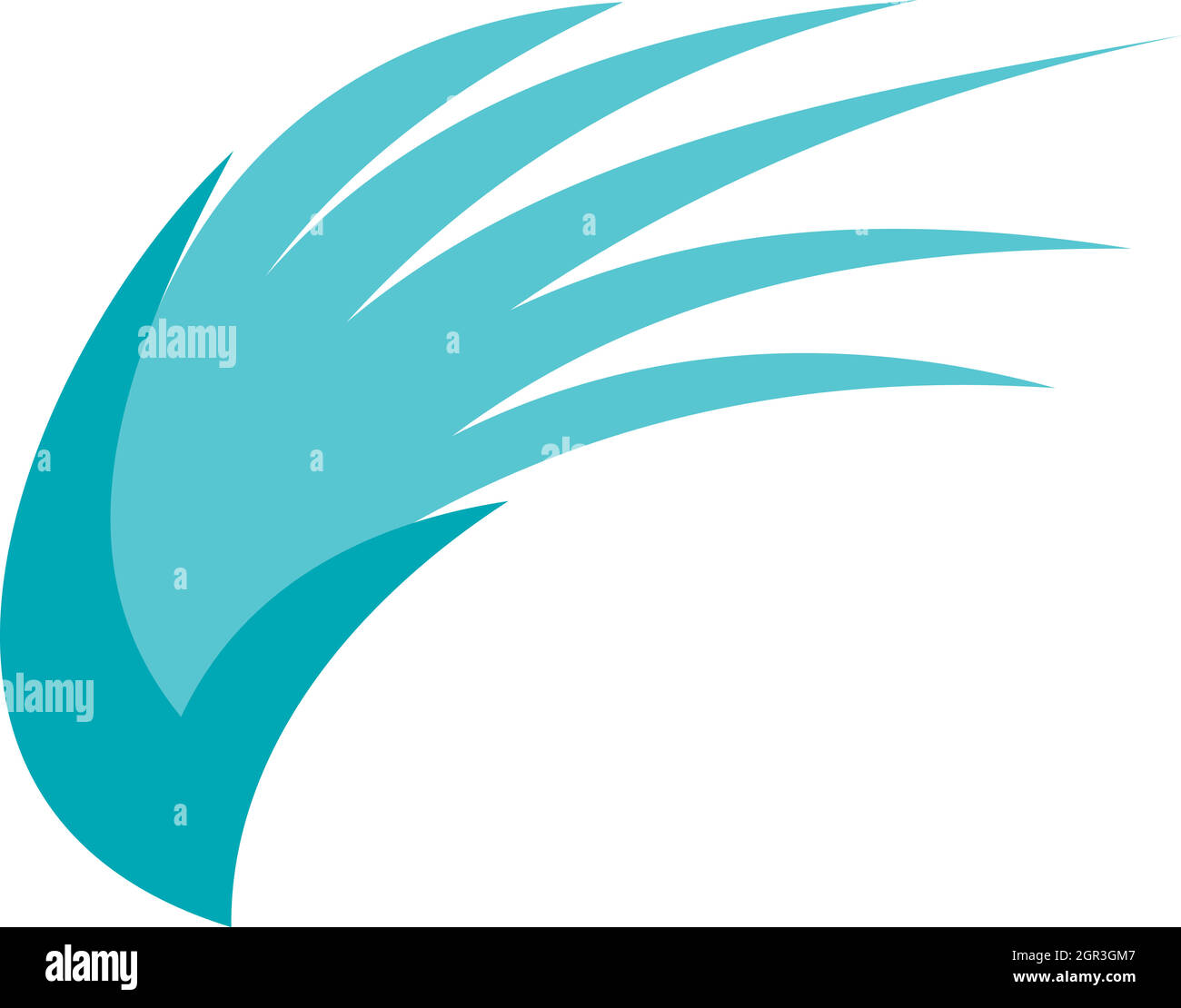 Blue birds wing icon, flat style Stock Vector Image & Art - Alamy
