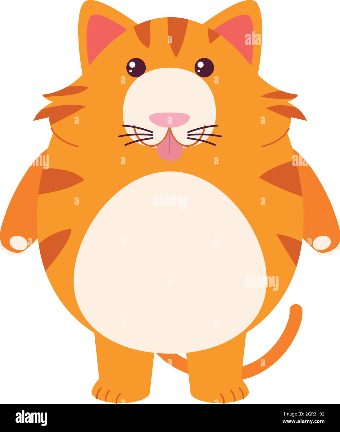 vector pixel art fat cat isolated Stock Vector Image & Art - Alamy