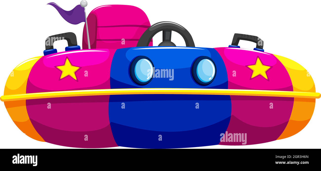 Bump car with one seat Stock Vector
